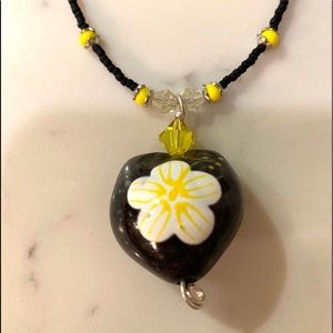 Handmade Beaded Hawaiian kuikui nut necklace